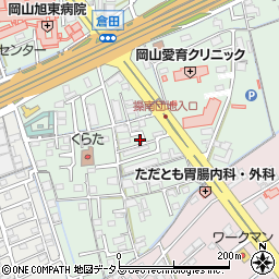 岡山県岡山市中区倉田492周辺の地図