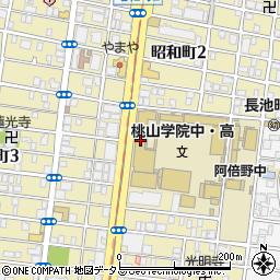 社団法人桃山学院大学　同窓会周辺の地図