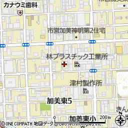 大阪府大阪市平野区加美東周辺の地図