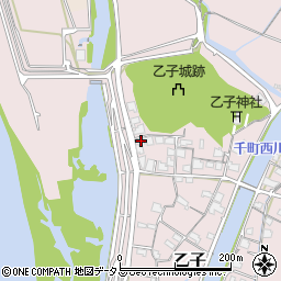 岡山県岡山市東区乙子156周辺の地図