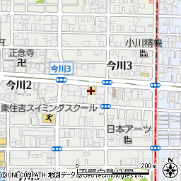 無添くら寿司 今川店周辺の地図