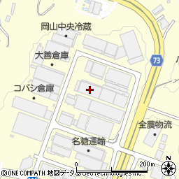 岡山土地倉庫周辺の地図