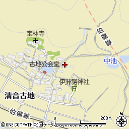 岡山県総社市清音古地220周辺の地図