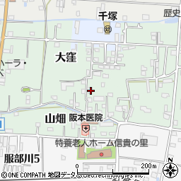 大阪府八尾市山畑97-3周辺の地図