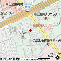 岡山県岡山市中区倉田491周辺の地図
