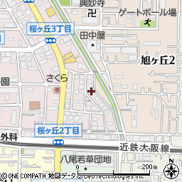 大阪府八尾市桜ヶ丘2丁目8周辺の地図