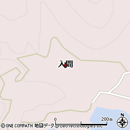 静岡県南伊豆町（賀茂郡）入間周辺の地図