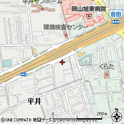 岡山県岡山市中区平井1105-4周辺の地図
