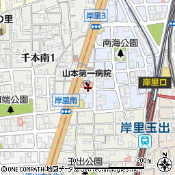 山本第一病院周辺の地図
