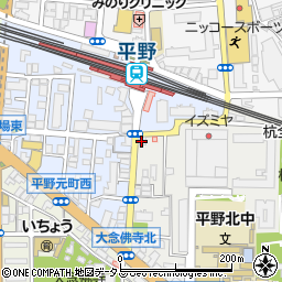 とりなべ亭　平野宮町店周辺の地図