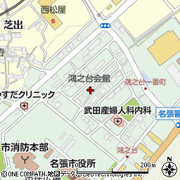 三重県名張市鴻之台１番町111周辺の地図