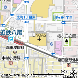 西松屋リノアス八尾店周辺の地図