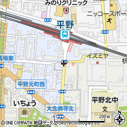 JR平野駅周辺の地図