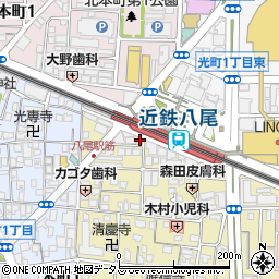 鶏魚きっちん ゆう 近鉄八尾駅前店周辺の地図