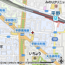 大阪府大阪市平野区平野元町周辺の地図