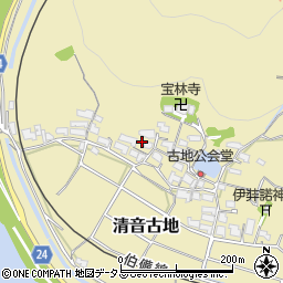 岡山県総社市清音古地161周辺の地図