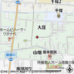 大阪府八尾市山畑95周辺の地図