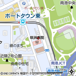 咲洲病院周辺の地図