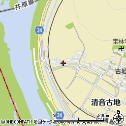 岡山県総社市清音古地71周辺の地図