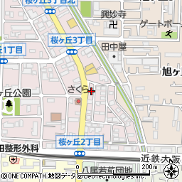 大阪府八尾市桜ヶ丘2丁目60周辺の地図