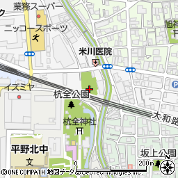 大阪府大阪市平野区平野北2丁目周辺の地図