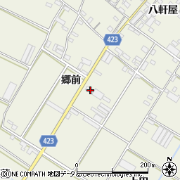 愛知県田原市中山町郷前59-1周辺の地図