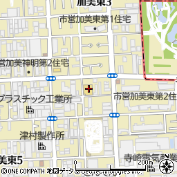 ウエルシア薬局平野加美東店周辺の地図