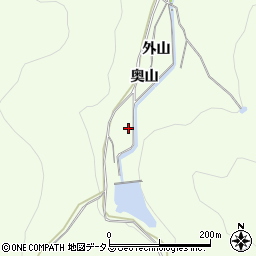愛知県田原市石神町奥山周辺の地図
