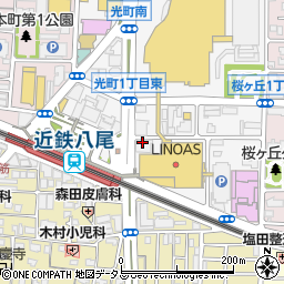 京進スクール・ワン八尾教室‐個別指導周辺の地図