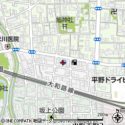 大阪府大阪市平野区平野北2丁目13周辺の地図