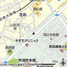 三重県名張市鴻之台１番町31周辺の地図