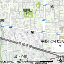 ＥＮＥＯＳニュー平野ＳＳ周辺の地図