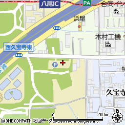 大阪府八尾市西久宝寺周辺の地図