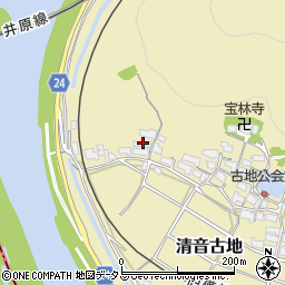 岡山県総社市清音古地98周辺の地図