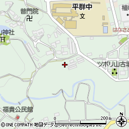 奈良県生駒郡平群町福貴周辺の地図