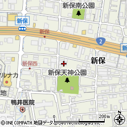 岡山県岡山市南区新保677-1周辺の地図