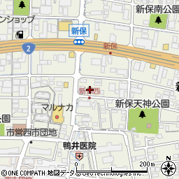 八剣伝 新保店周辺の地図