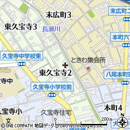 リバーサイド東久宝寺八番館周辺の地図