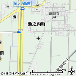 奈良県大和郡山市池之内町253-3周辺の地図