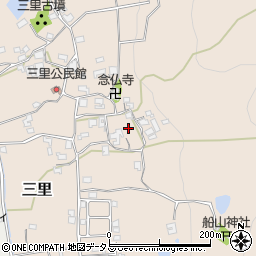 奈良県生駒郡平群町三里654周辺の地図