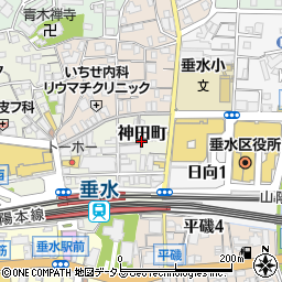 神戸市立駐輪場垂水駅前神田自転車駐車場周辺の地図