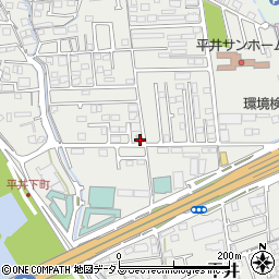 岡山県岡山市中区平井1228-34周辺の地図