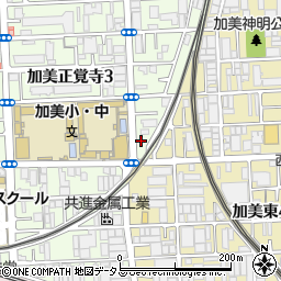 加美正覚寺駐車場周辺の地図