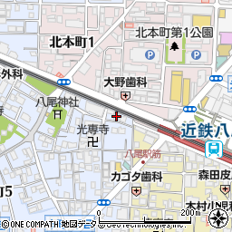 八尾本町ビル周辺の地図
