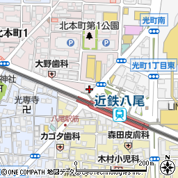 三菱ＵＦＪ銀行八尾支店周辺の地図