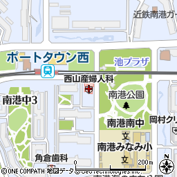 西山産婦人科医院周辺の地図