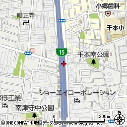 西成警察署千本交番周辺の地図