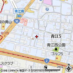 成田家青江店周辺の地図