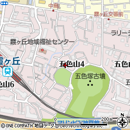 兵庫県神戸市垂水区五色山周辺の地図