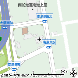 日本郵船港総合物流センター周辺の地図